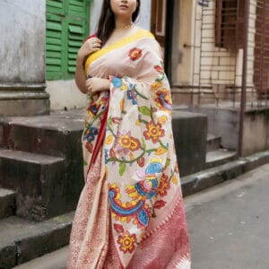 Hand painted saree