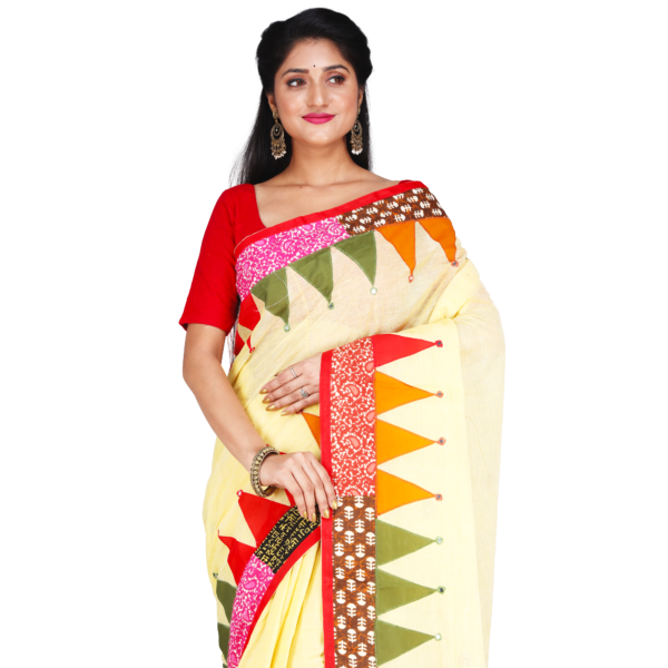 Boule patchwork saree - Image 5