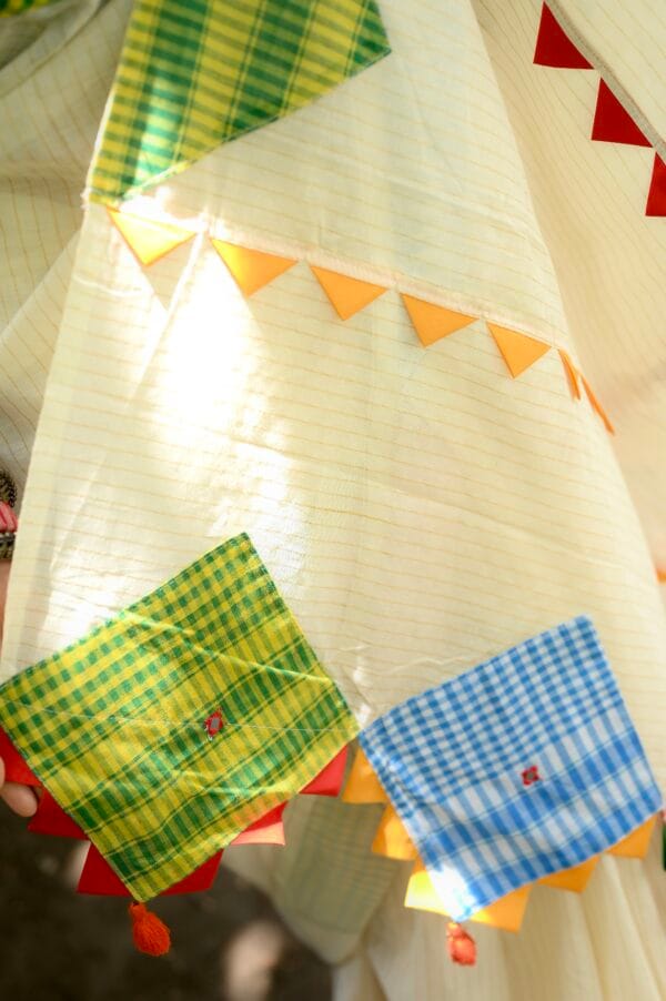 Gamcha Applique saree - Image 5