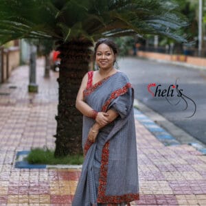 corporate cotton fusion saree