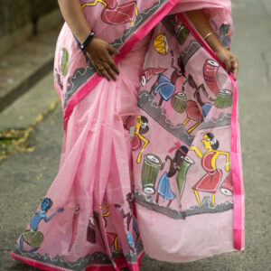 Potochitro hand painted saree