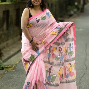 Potochitro hand painted saree