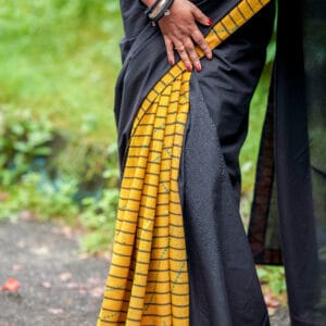 Fusion cotton saree